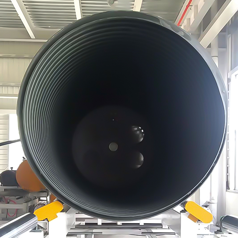 HDPE Stor-diameter hulhed væg snoede rør produktionslinje